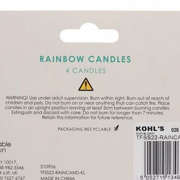 Table Fun Rainbow Candles - Picture 3 of 3